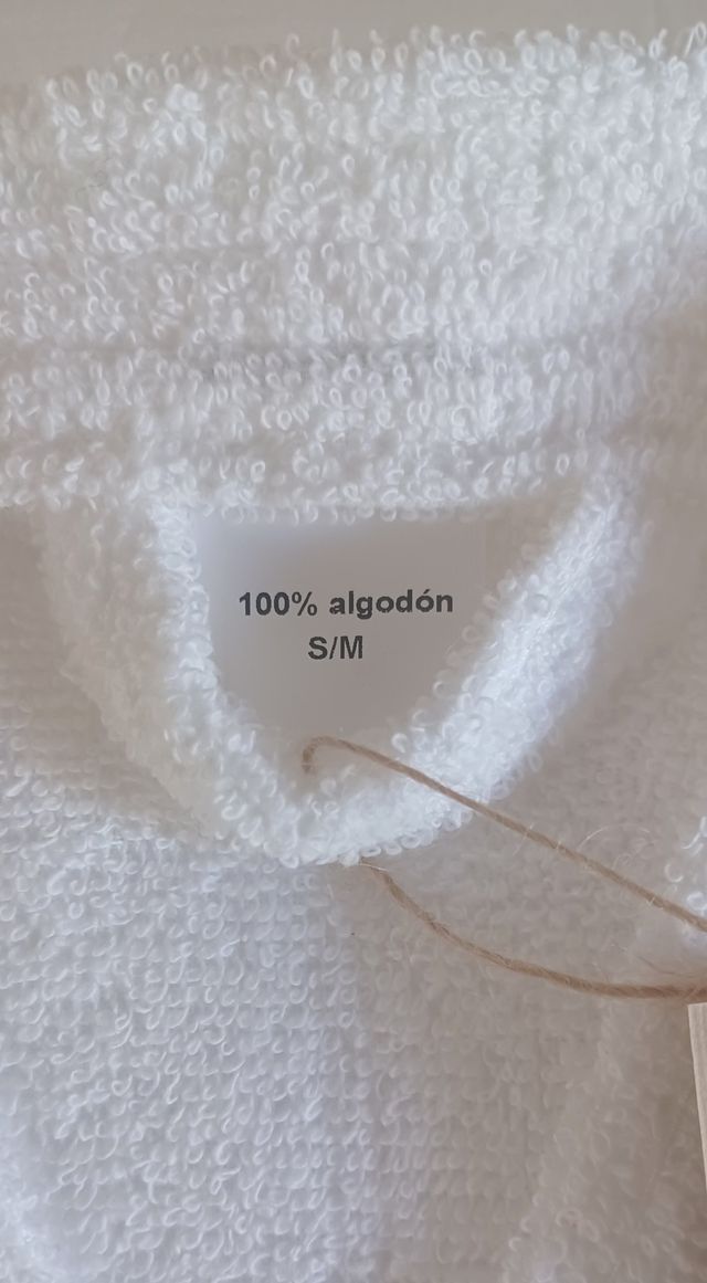 Albornoz Blanco 100% Algodón