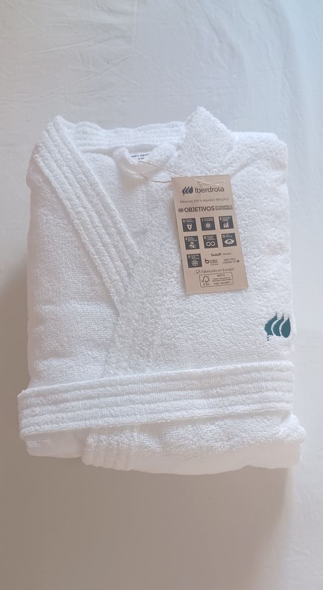 Albornoz Blanco 100% Algodón