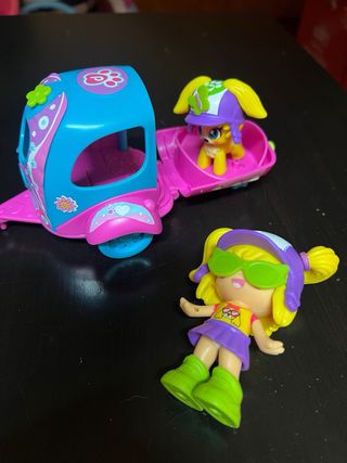 Juguete Muñeca con Carro y Perrito