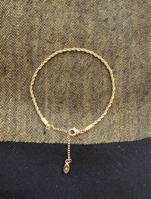 Pulsera de mujer baño oro amarillo 18 quilates 