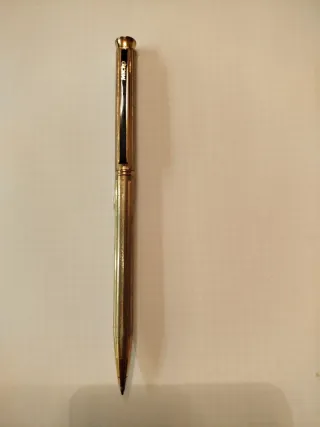 Set di 7 penne vintage in argento e oro