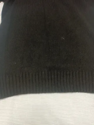 Jersey cuello alto negro hombre talla M