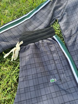 Conjunto Deportivo Lacoste Gris y Verde