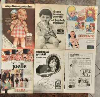 Lotto pubblicità vintage bambole