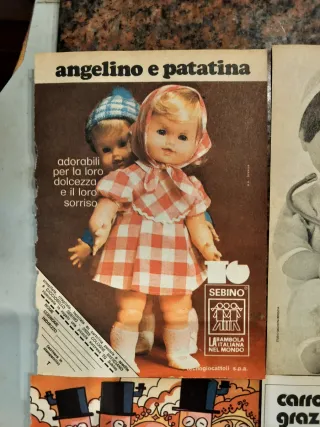 Lotto pubblicità vintage bambole