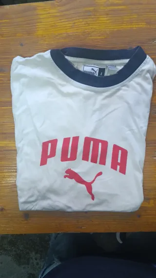 T-shirt bianca Puma taglia L