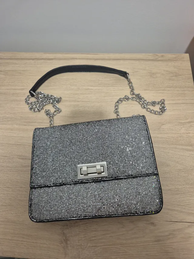 Bolso de fiesta plateado