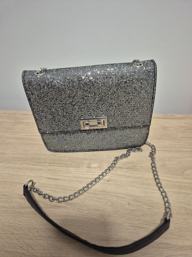Bolso de fiesta plateado