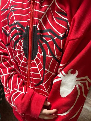 Chaqueta Spiderman Roja y Blanca