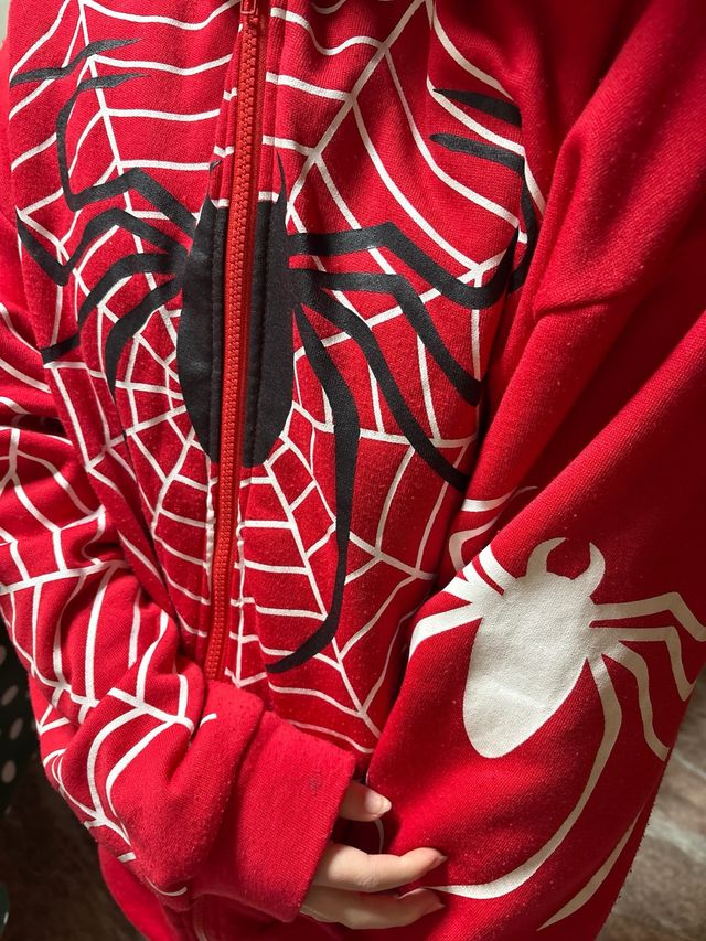 Chaqueta Spiderman Roja y Blanca