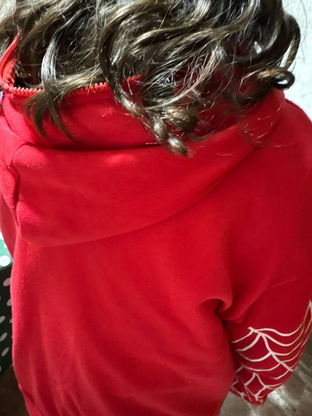 Chaqueta Spiderman Roja y Blanca