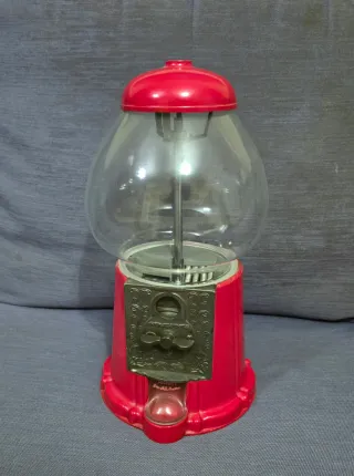 Máquina de chicles vintage roja Houston Gumball