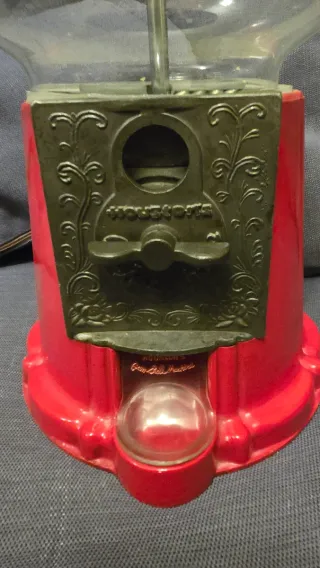 Máquina de chicles vintage roja Houston Gumball