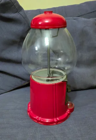 Máquina de chicles vintage roja Houston Gumball
