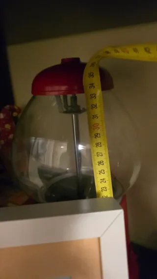 Máquina de chicles vintage roja Houston Gumball