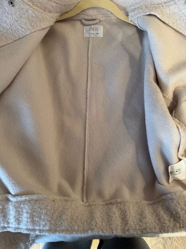 Chaqueta BOMBER Zara Kids Blanca Rota Talla 11-12