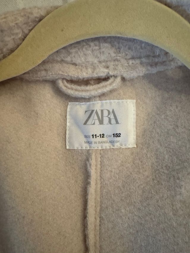 Chaqueta BOMBER Zara Kids Blanca Rota Talla 11-12