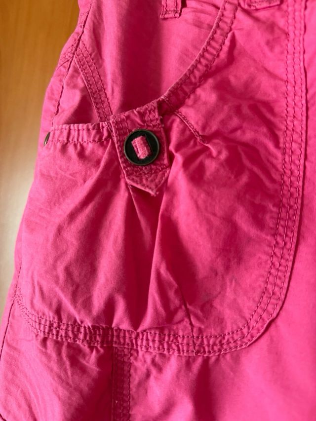 Falda rosa cargo