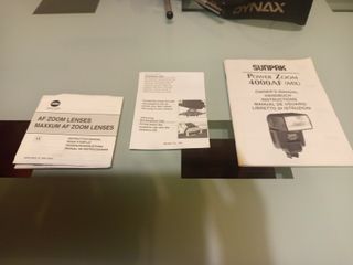 Bolso Cámara Minolta Negro y Multicolor