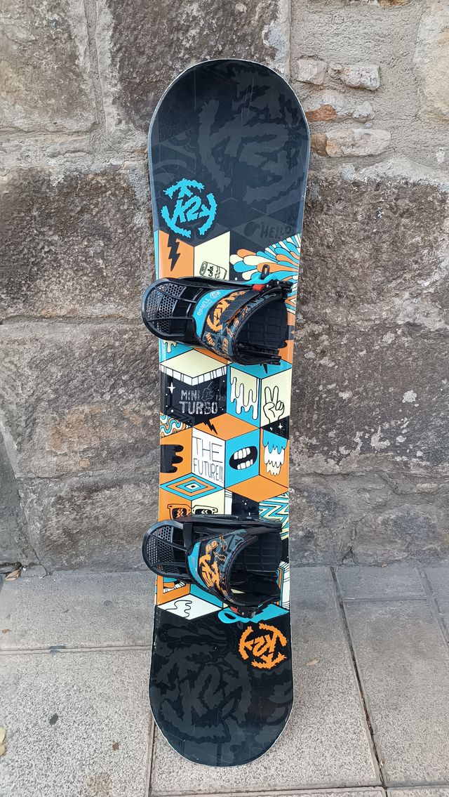 TABLA SNOWBOARD K2 MINITURBO 120 CMS + BOTAS 36