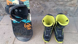 TABLA SNOWBOARD K2 MINITURBO 120 CMS + BOTAS 36