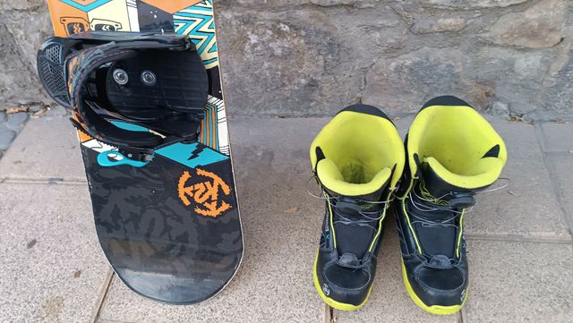 TABLA SNOWBOARD K2 MINITURBO 120 CMS + BOTAS 36