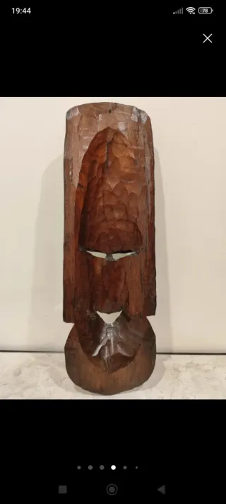 Máscara africana tribal de madera