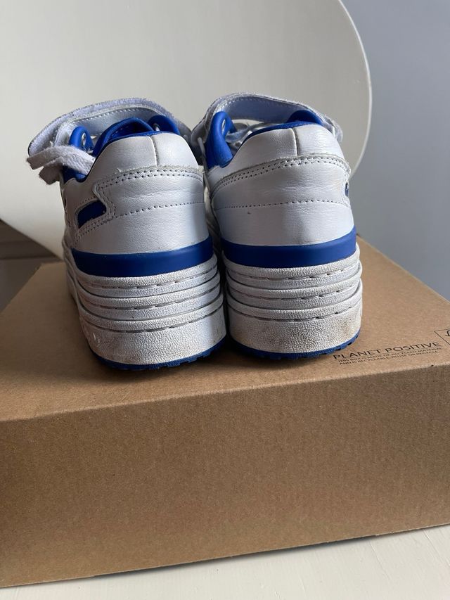 Adidas Triple Platforum Low Blancas y Azules