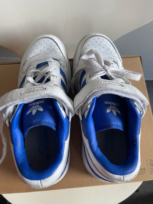 Adidas Triple Platforum Low Blancas y Azules