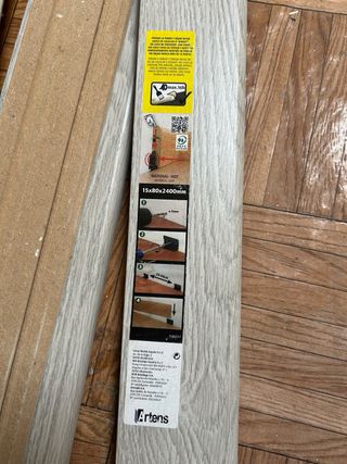 Rodapiés madera gris