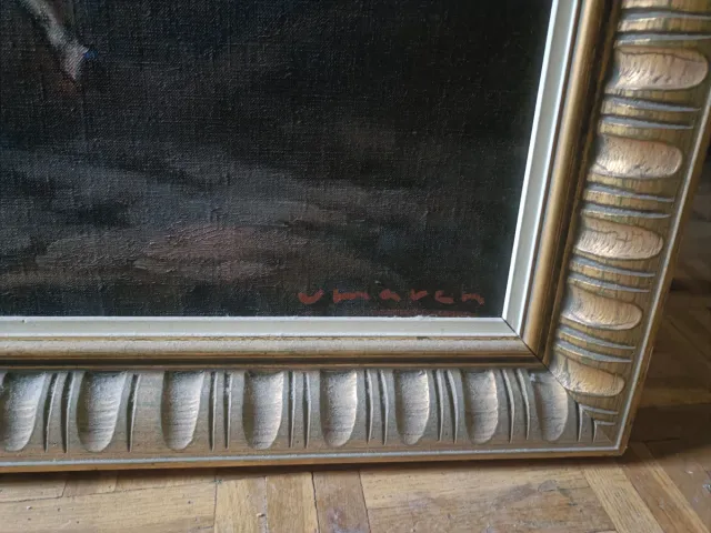 Cuadro pintado a mano de Caballos