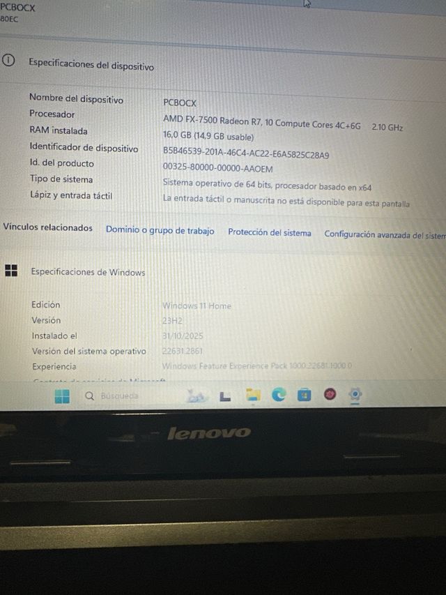 Portátil Lenovo Z50 16GB RAM / 1TB (1000Gb) pro