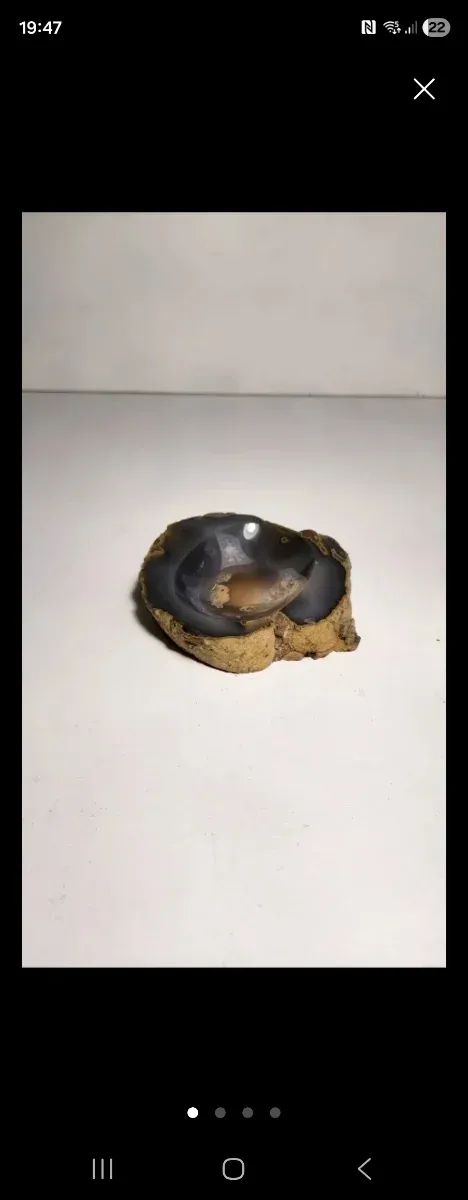 Cenicero Geoda Ágata Pulida