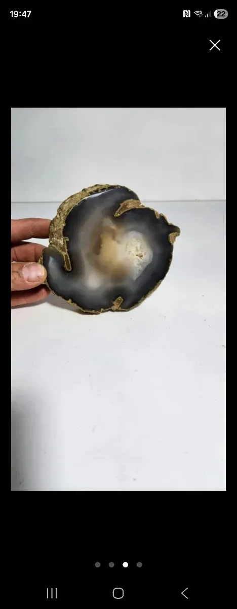 Cenicero Geoda Ágata Pulida