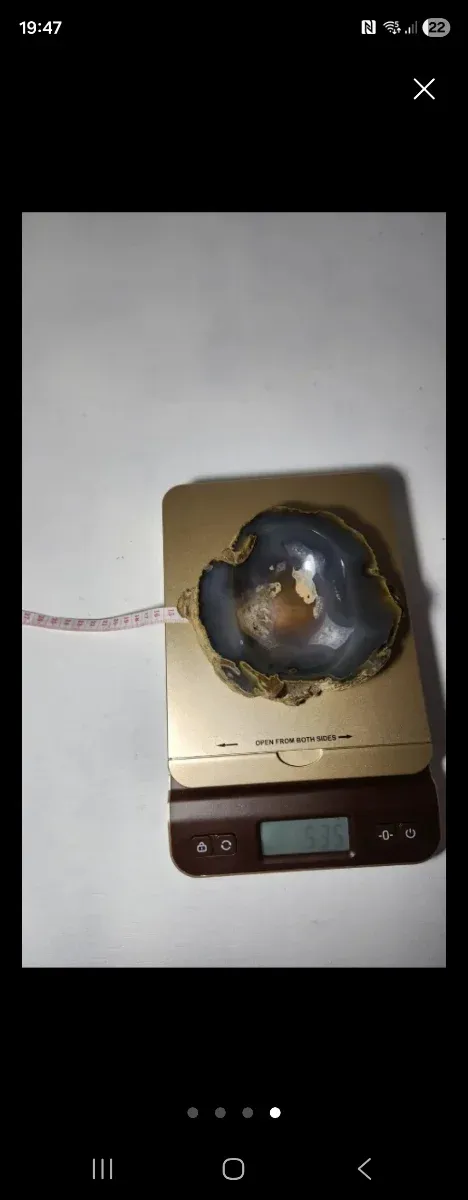 Cenicero Geoda Ágata Pulida