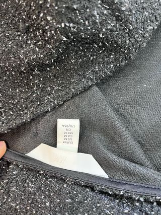 Vestido fiesta negro con lazo