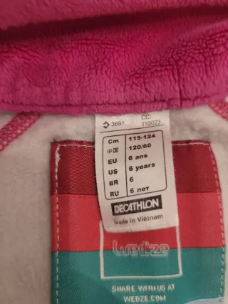 Camiseta Polar Niña Talla 6