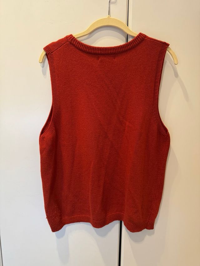 Chaleco de lana NICOLI Talla S. Color caldera.