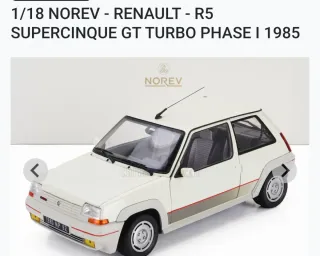 Prezzo per 1 modello  1/18 NOREV - RENAULT - r5