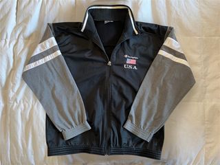 Giacca Champion U.S.A. nera e grigia