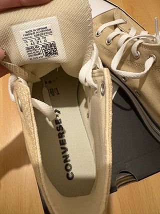 Botín Converse Beige Talla 37.5 Nuevos