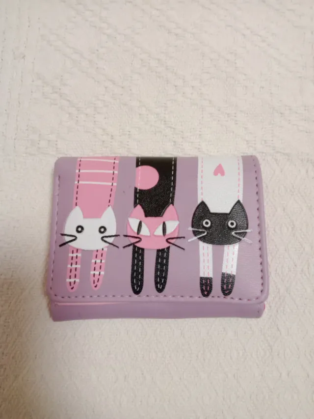 Cartera monedero divertida gatos