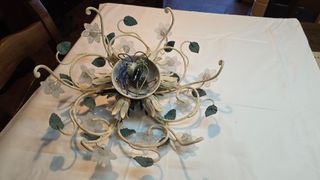 Applique Soffitto Arte Fiorentina Vetro Metallo