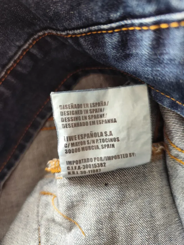 Chaqueta Vaquera Hombre Azul