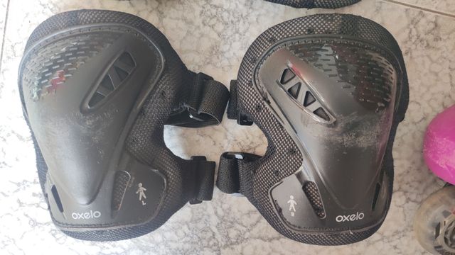 Patines en línea con protecciones. Talla del 35-38