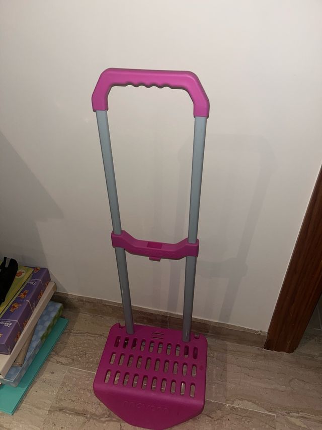 Carrito Mochila Plegable Rosa