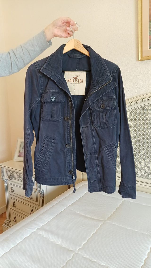 Chaqueta Hollister azul marino Talla S