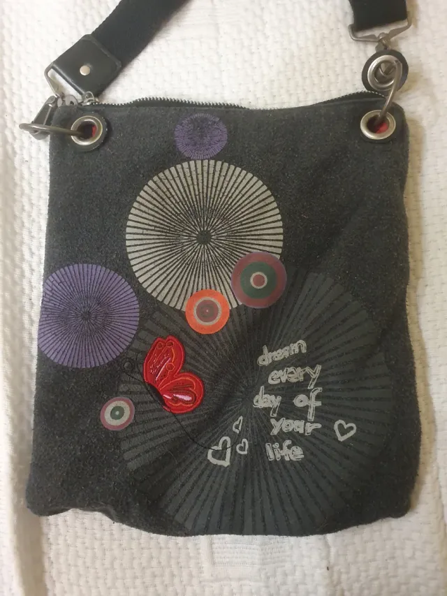 Bolso Desigual Negro y Rojo