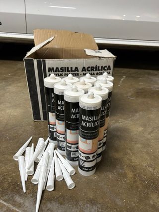 Stucco acrilico bianco - confezione da 10 unità