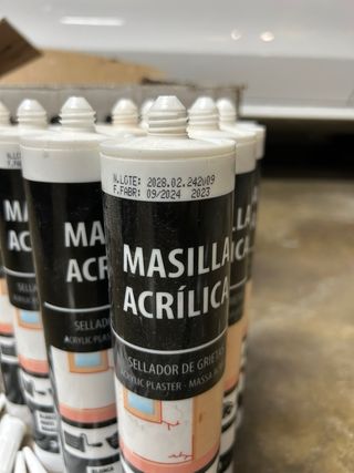 Stucco acrilico bianco - confezione da 10 unità